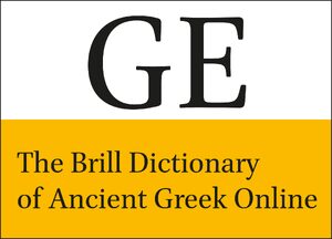 Cover The Brill Dictionary of Ancient Greek Online