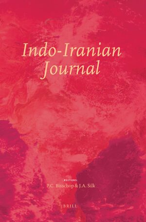 Cover Indo-Iranian Journal