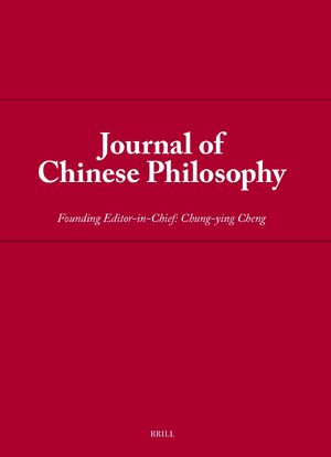 Cover Journal of Chinese Philosophy