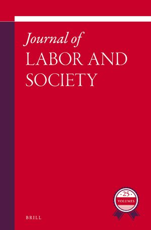 Cover Journal of Labor and Society