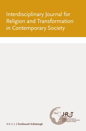 Cover Interdisciplinary Journal for Religion and Transformation in Contemporary Society