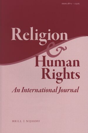 Cover Religion & Human Rights