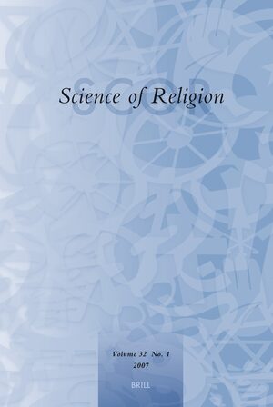 Cover Science of Religion