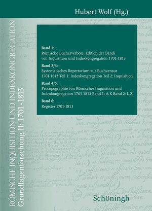Cover RÃ¶mische Inquisition und Indexkongregation