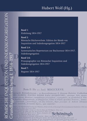 Cover RÃ¶mische Inquisition und Indexkongregation