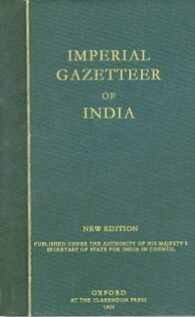 Cover Gazetteers of British India: Imperial Gazetteer