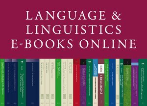 Cover Language and Linguistics E-Books Online, Collection 2013