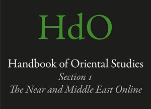 Cover Handbook of Oriental Studies. Section 1: The Near and Middle East Online