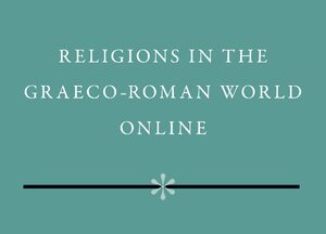 Cover Religions in the Graeco-Roman World Online, Supplement 2019