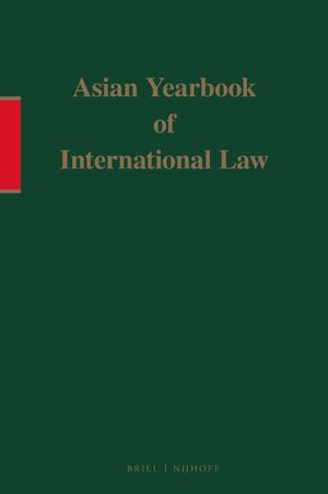 Cover Asian Yearbook of International Law