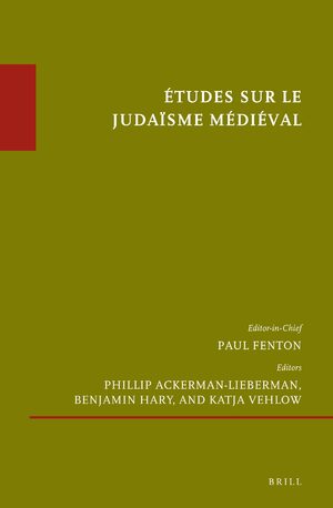Cover Ãtudes sur le judaÃ¯sme mÃ©diÃ©val
