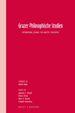 Cover Grazer Philosophische Studien