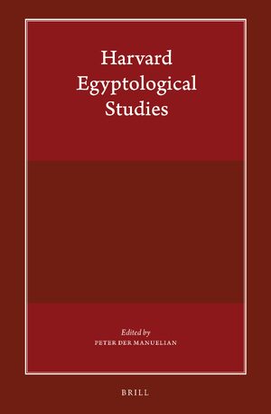 Cover Harvard Egyptological Studies