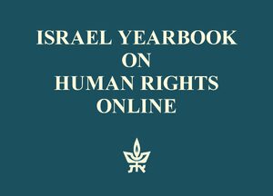 Cover Israel Yearbook on Human Rights Online