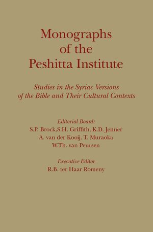 Cover Monographs of the Peshitta Institute