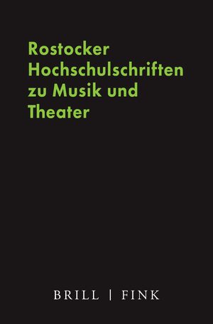 Cover Rostocker Hochschulschriften zu Musik und Theater