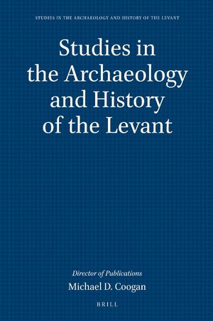 Cover Studies in the Archaeology and History of the Levant