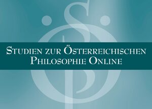 Cover Studien zur Ãsterreichischen Philosophie Online