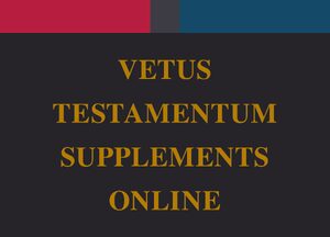 Cover Vetus Testamentum Supplements Online