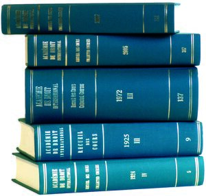 Cover Recueil des cours, Collected Courses, Tome/Volume 270 (1997)