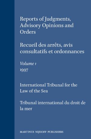 Cover Reports of Judgments, Advisory Opinions and Orders / Recueil des arrÃªts, avis consultatifs et ordonnances, Volume 1 (1997)