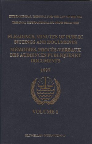 Cover Pleadings, Minutes of Public Sittings and Documents / MÃ©moires, procÃ¨s-verbaux des audiences publiques et documents, Volume 1 (1997)