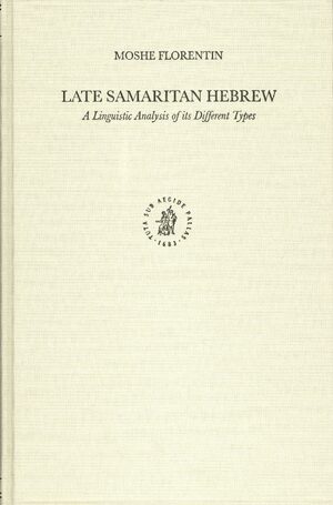 Cover Late Samaritan Hebrew