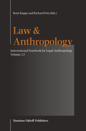 Cover International Yearbook for Legal Anthropology, Volume 12