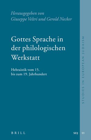 Cover Gottes Sprache in der philologischen Werkstatt