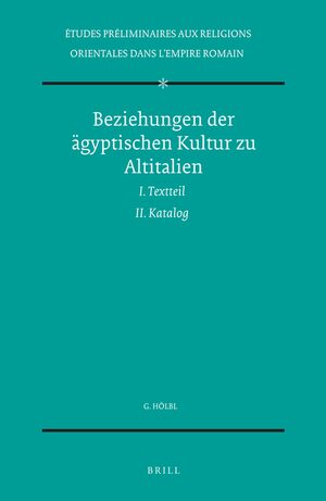 Cover Beziehungen der Ã¤gyptischen Kultur zu Altitalien