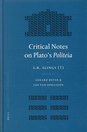 Cover Critical Notes on Plato's <i>Politeia</i>