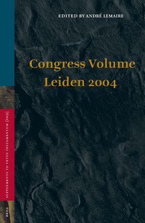 Cover Congress Volume Leiden 2004