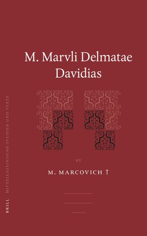 Cover M. Marvli Delmatae Davidias