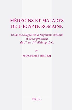Cover MÃ©decins et Malades de l'Egypte romaine