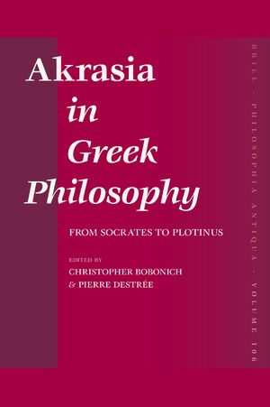 Cover <i>Akrasia</i> in Greek Philosophy