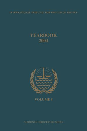 Cover Yearbook International Tribunal for the Law of the Sea, Volume 8 (2004)