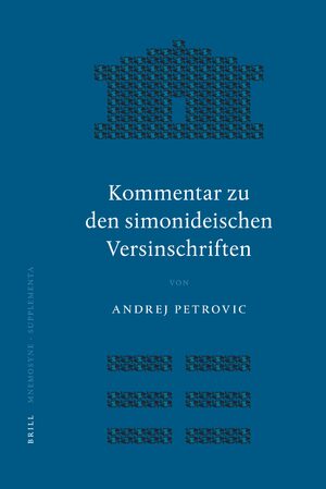 Cover Kommentar zu den simonideischen Versinschriften