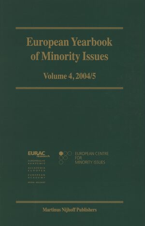 Cover European Yearbook of Minority Issues, Volume 4 (2004/2005)