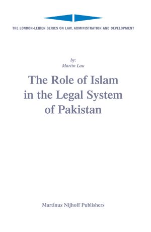 Cover The Role of Islam in the Legal System of Pakistan