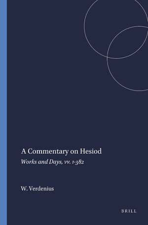 Cover A Commentary on Hesiod