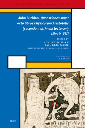 Cover John Buridan, <i>Quaestiones super octo libros Physicorum Aristotelis (secundum ultimam lecturam)</i>