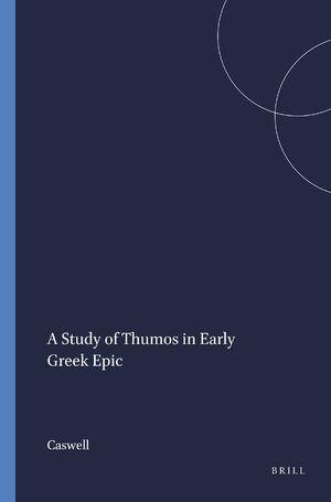 Cover A Study of Thumos in Early Greek Epic