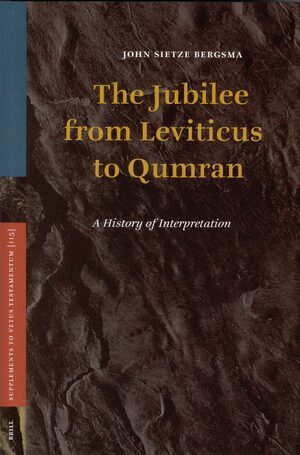 Cover The Jubilee from Leviticus to Qumran