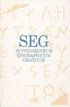 Cover Supplementum Epigraphicum Graecum, Volume XXVIII (1978)