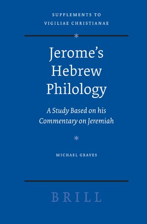 Cover Jerome's Hebrew Philology