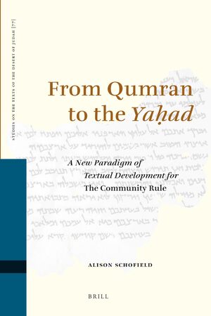 Cover From Qumran to the <i>Yaá¸¥ad</i>