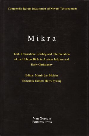 Cover The Literature of the Jewish People in the Period of the Second Temple and the Talmud, Volume 1 Mikra