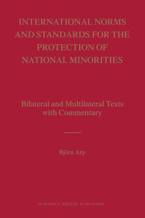 Cover International Norms and Standards for the Protection of National Minorities