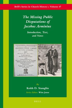 Cover The Missing Public Disputations of Jacobus Arminius