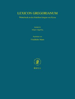 Cover Lexicon Gregorianum, Volume 9 Band IX ÏÎ¬Î³Î¼Î± - á½ ÏÏÏÏÎ·Ï